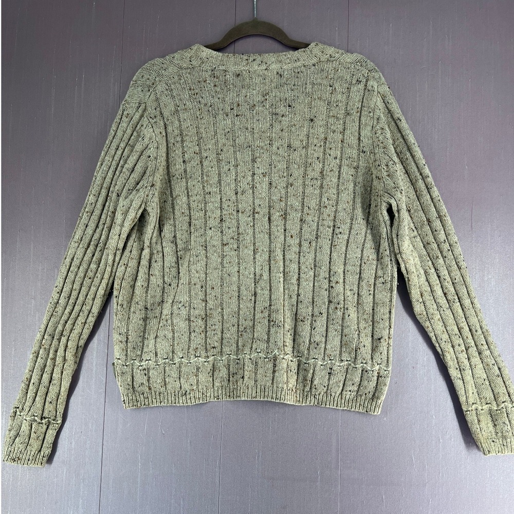 Woolrich Y2K Era Womens Ribbed Knit Sweater Minimalist Cabincore Wool Blend M - Picture 8 of 9